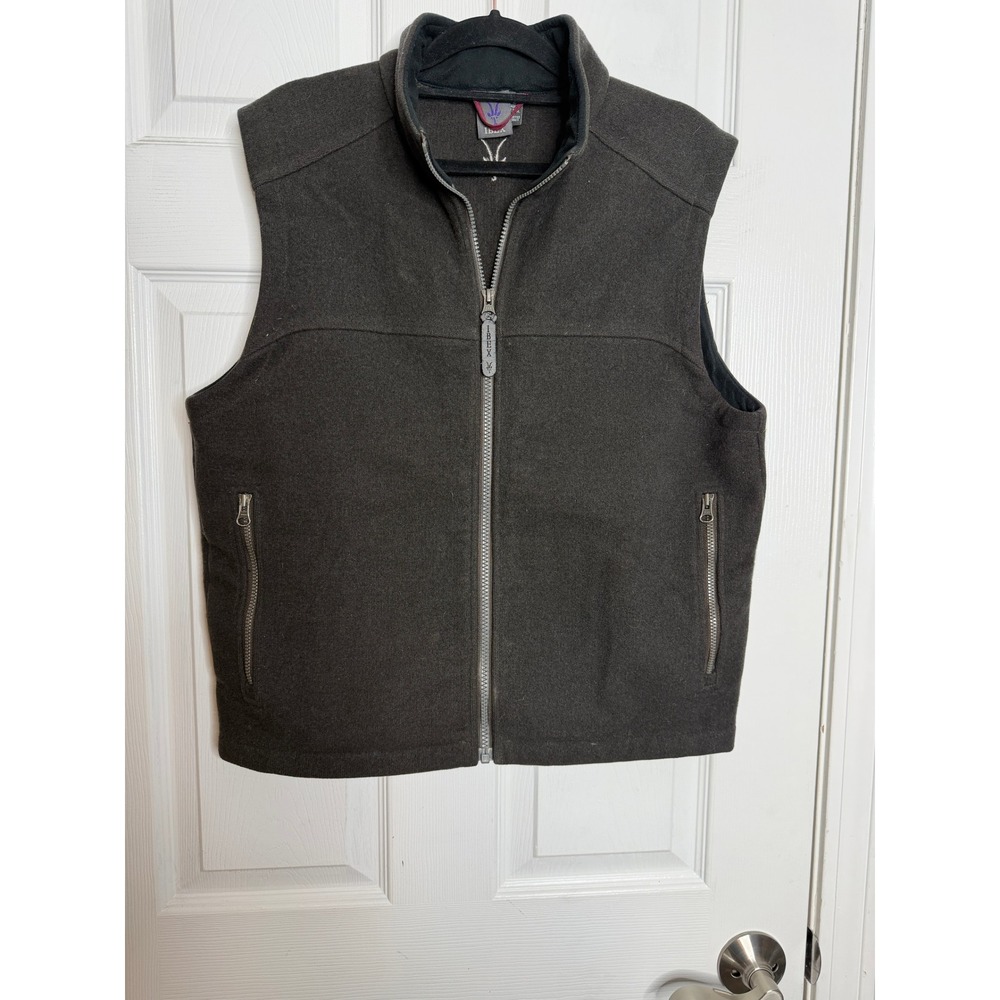 IBEX Men's Arlberg Loden Merino Wool Vest Brown Size S